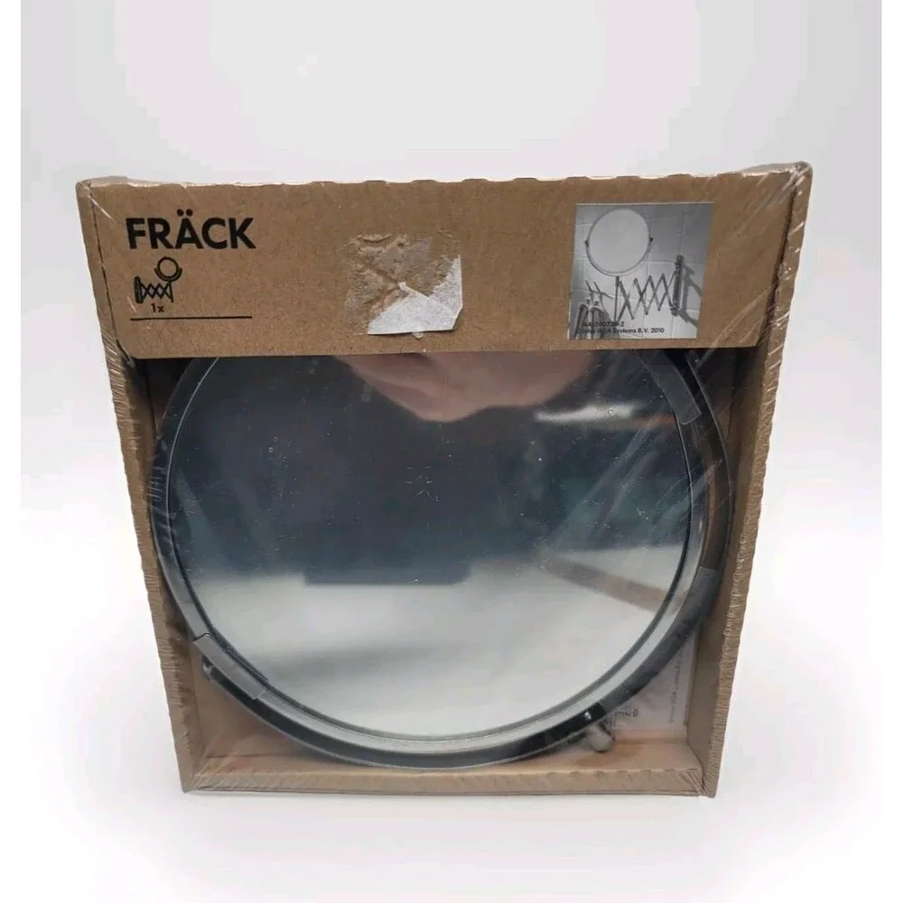 IKEA Frack Extendable Magnifying Mirror Wall Mount Makeup Shaving New